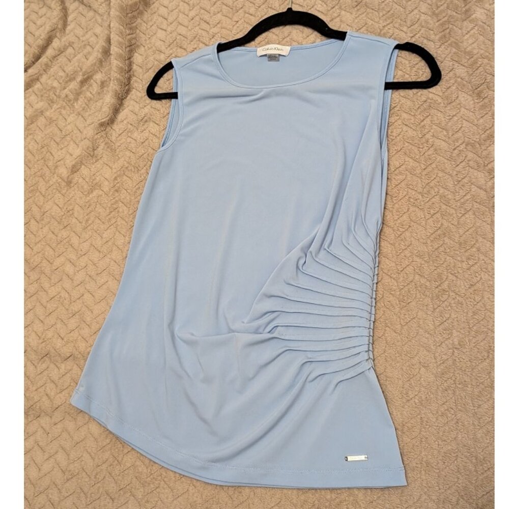 Calvin Klein blue sleeveless top